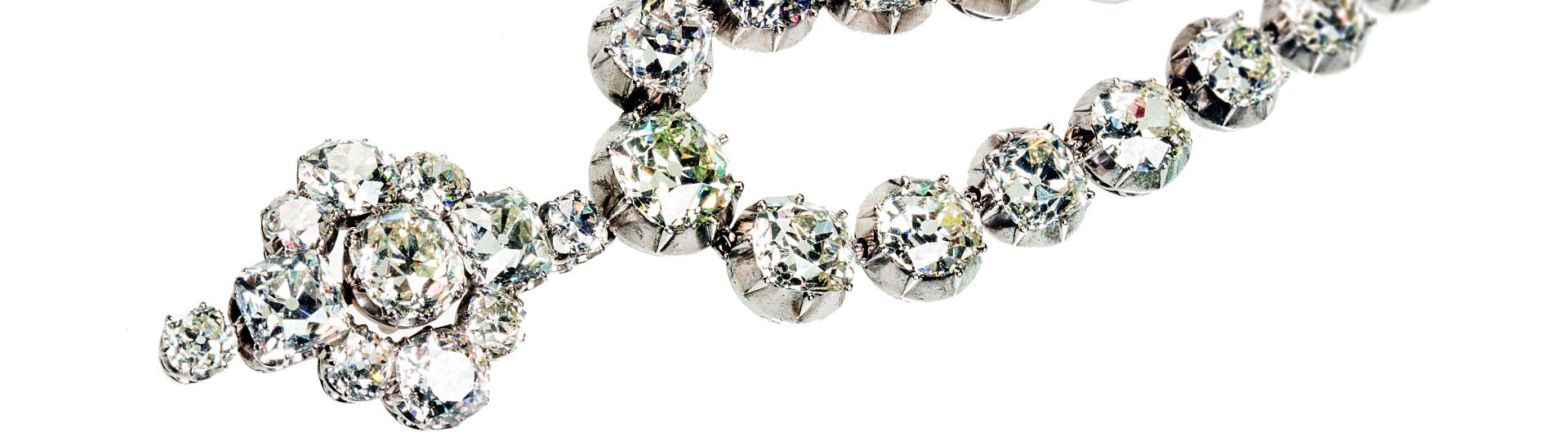 Diamond necklace close up 2020