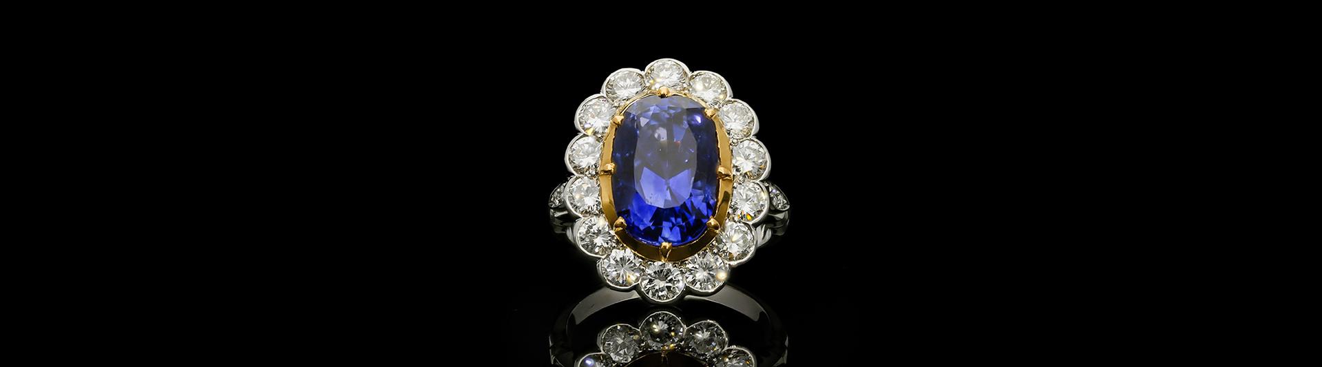 A Ceylon Sapphire Ring